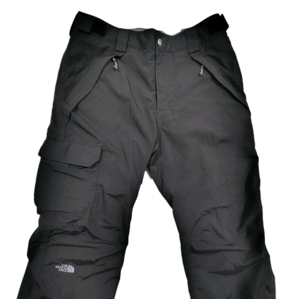 The North Face Hyvent Snow Pants Mens Medium Black Cargo Skiing Snowboarding